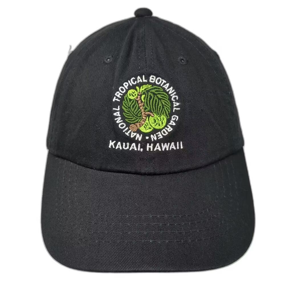 DPC National Tropical Botanical Garden Kauai Hawaii Baseball Cap Black Hat OS
